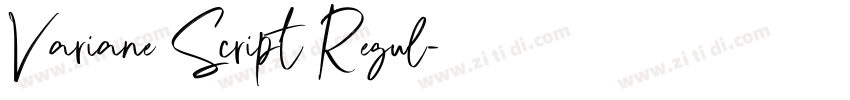Variane Script Regul字体转换 Variane Script Regul字体转换
